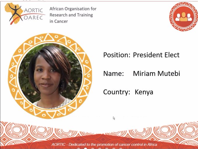Dr Miriam Mutebi – AORTIC President-Elect