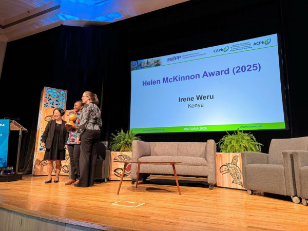 Dr Irene Weru, Head of Clinical Pharmacy, Kenyatta National Hospital is recognised for her outstanding contributions to ISOPP and to oncology pharmacy practice