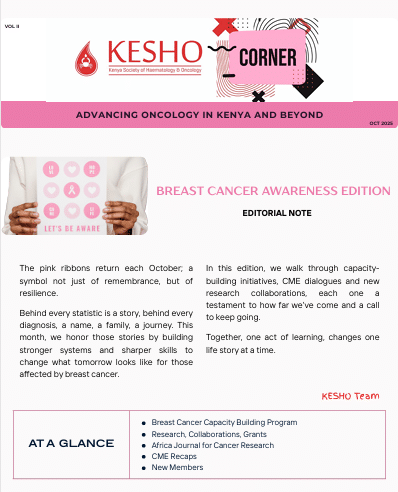 KESHO Publishes October 2025 Newsletter